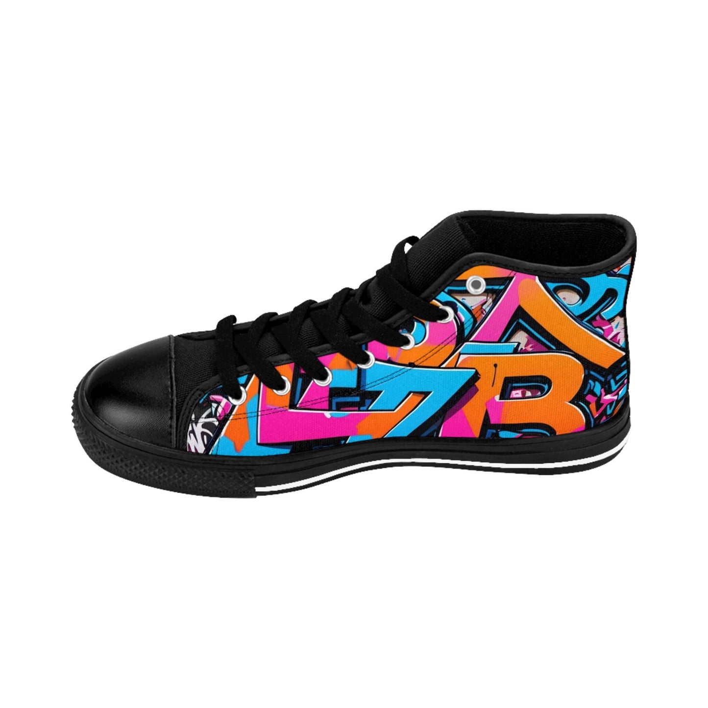 Vibrant High-Top Sneakers: Women's Nylon Canvas Athletic Shoes
