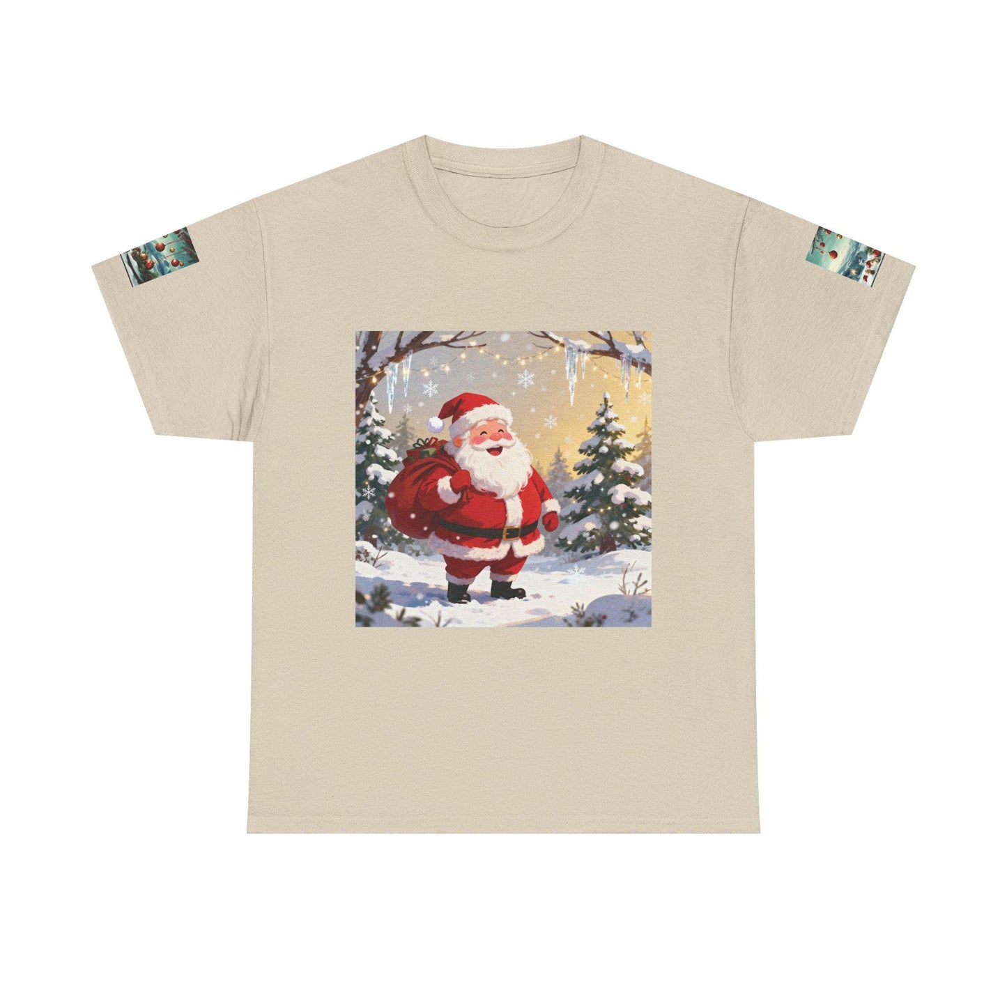 Santa Holiday T-Shirt, Christmas Tee, Unisex Festive Cotton Shirt, Winter Apparel, Gift for Him/Her, Holiday Spirit Wear