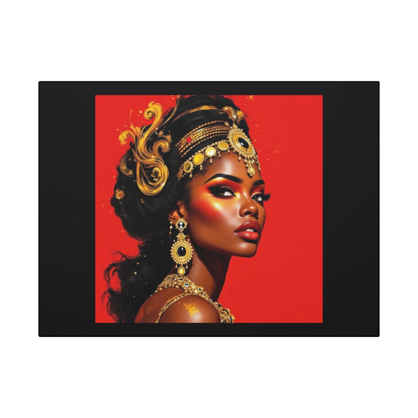 Canvas Wall Art, Vibrant Afrocentric Decor, Modern Home Decoration, Unique Gift for Art Lovers, Cultural Artwork