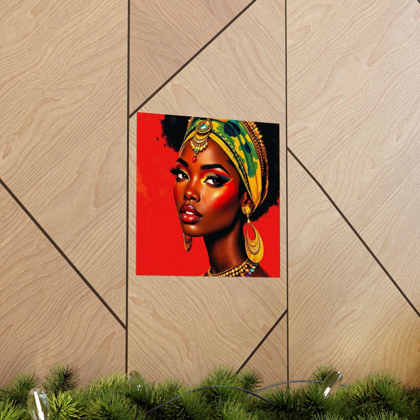 Vibrant Afrocentric Wall Art, Matte Vertical Posters for Home Decor, Stylish Gift for Black Culture Lovers, Bold Afro Art Prints, [...]