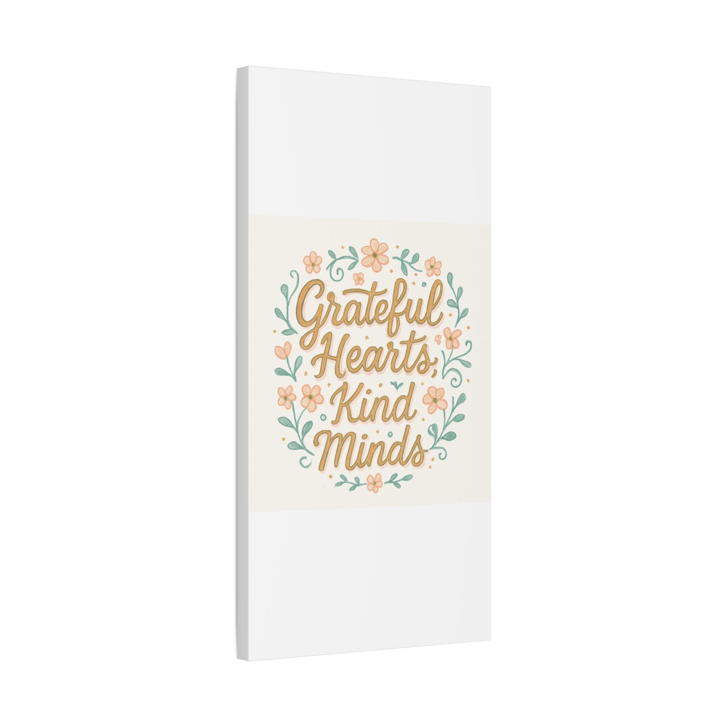 Grateful Hearts Kind Minds Canvas Wall Art