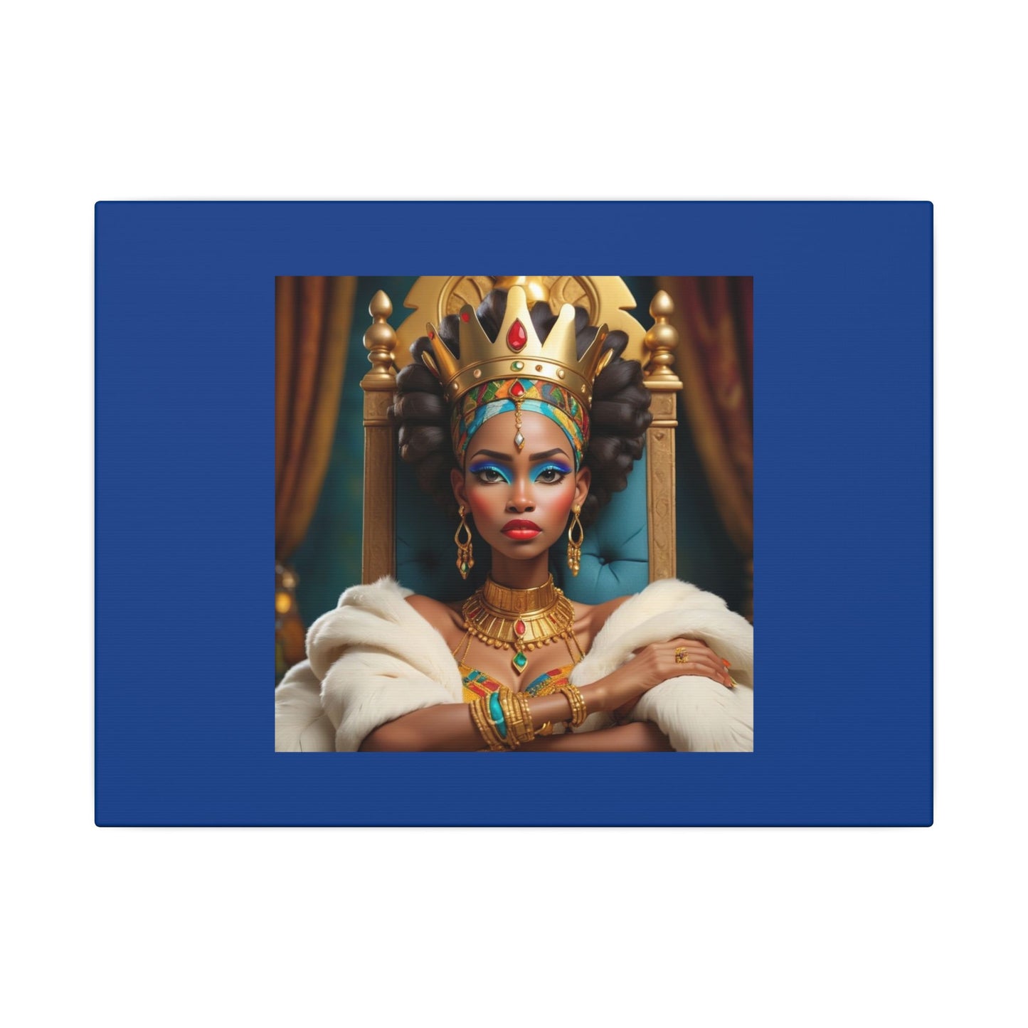 Regal Queen Portrait Canvas