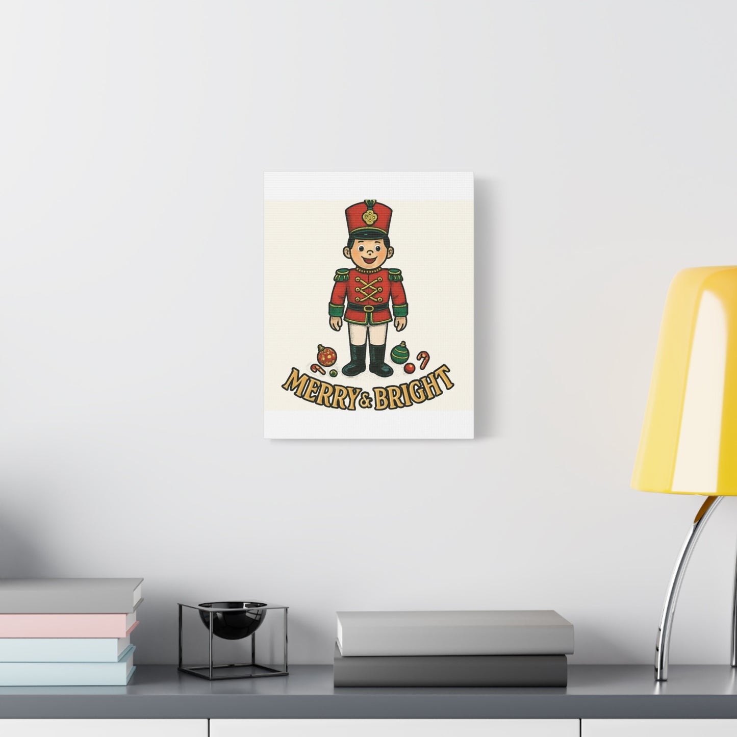 Nutcracker Soldier Matte Canvas Wall Art — Merry & Bright Holiday Decor