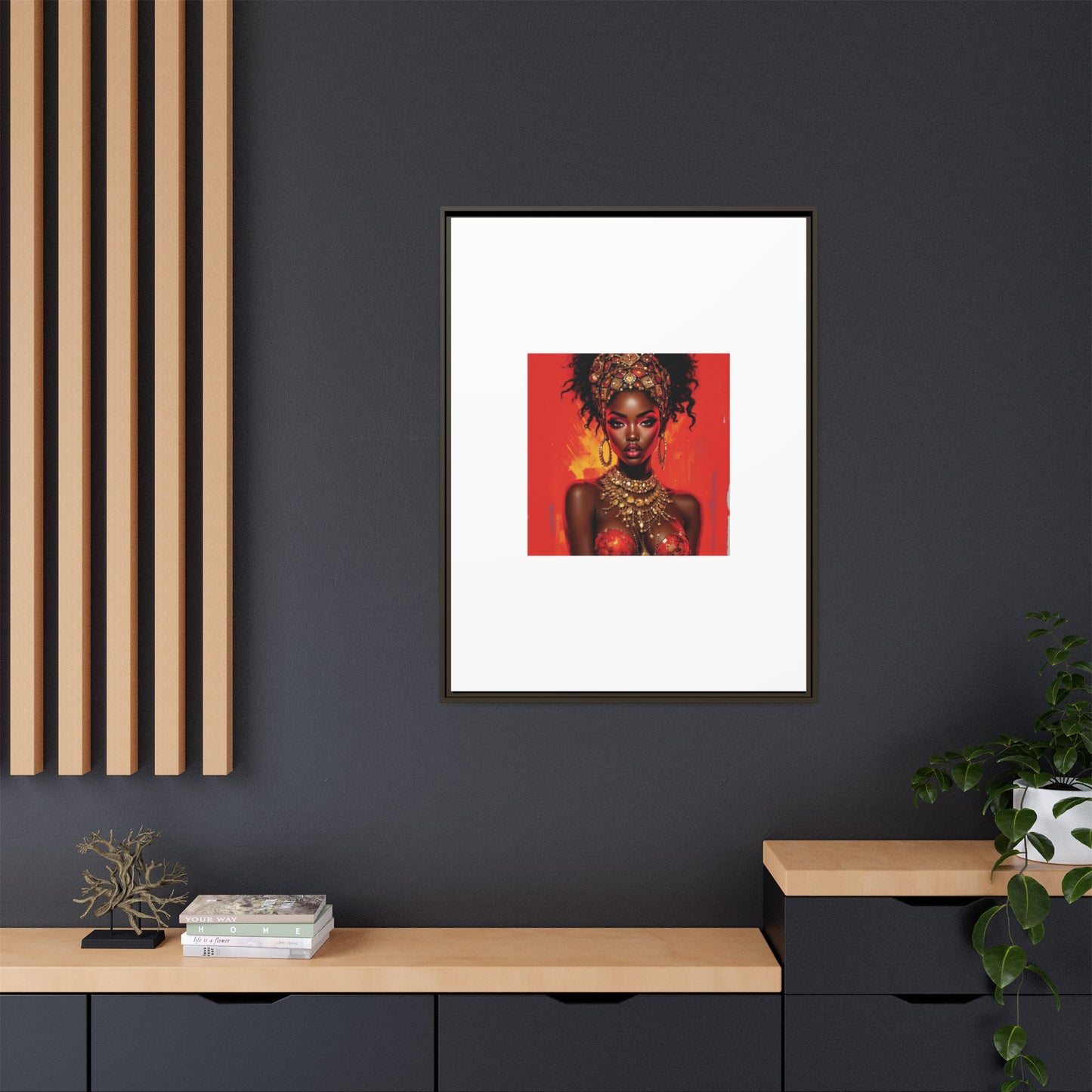 Matte Canvas, Framed (Multi-color)