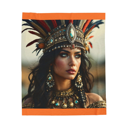 Velveteen Plush Blanket - Cozy Home Decor, Bohemian Style Throw, Perfect Gift for Warmth & Comfort, Home Accents, Festivals