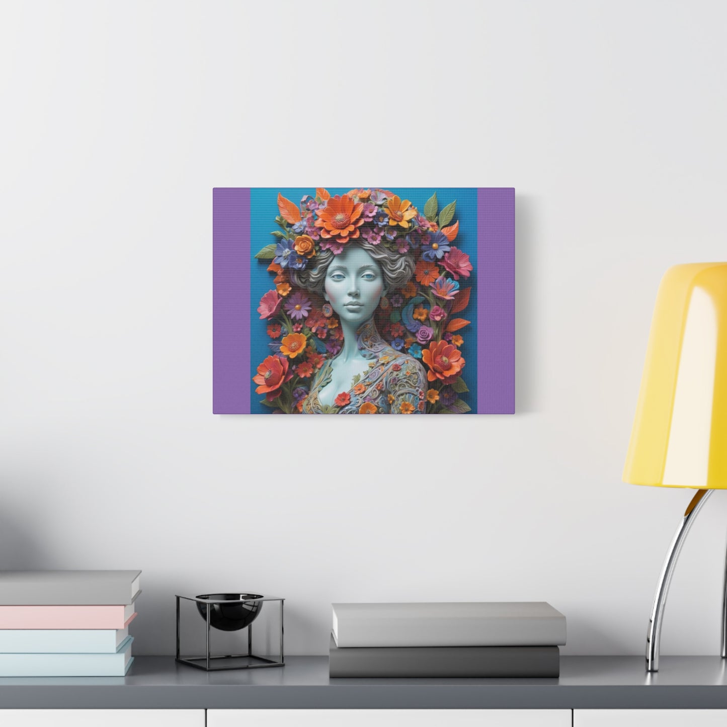 Floral Goddess Matte Canvas Print — Stretched Wall Art