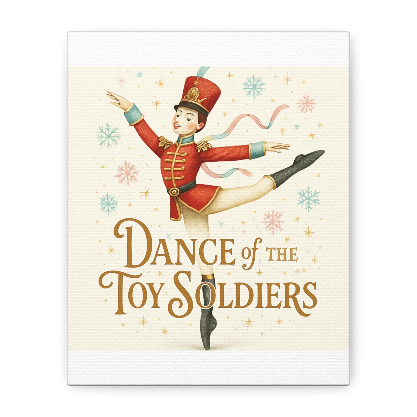 Dance of the Toy Soldiers Canvas Wall Art — Vintage Nutcracker Ballet Print