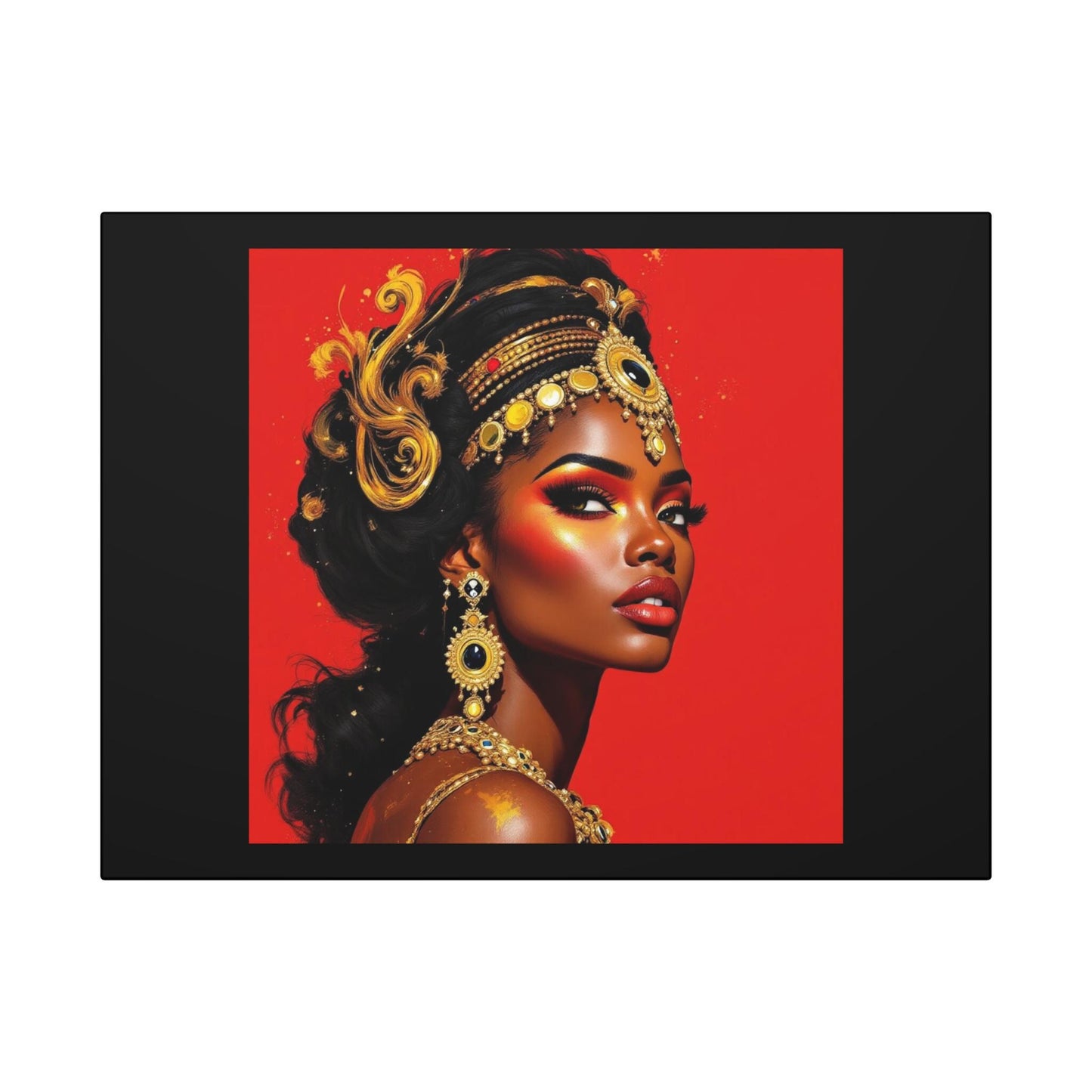 Canvas Wall Art, Vibrant Afrocentric Decor, Modern Home Decoration, Unique Gift for Art Lovers, Cultural Artwork