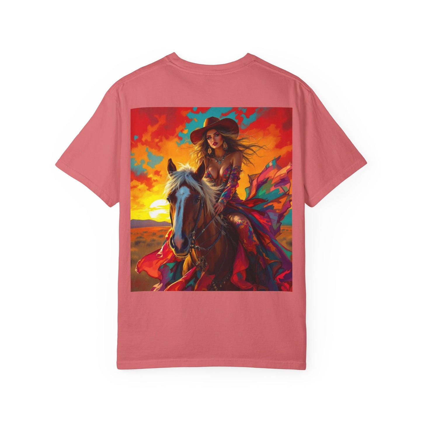 Sunset Cowgirl Horse T-Shirt