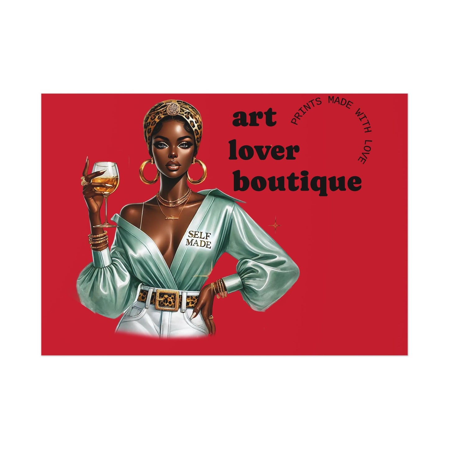 Art Lover Boutique Poster | Stylish Home Decor, Wall Art, Gift for Art Enthusiasts, Modern Design, Fashionable Decor