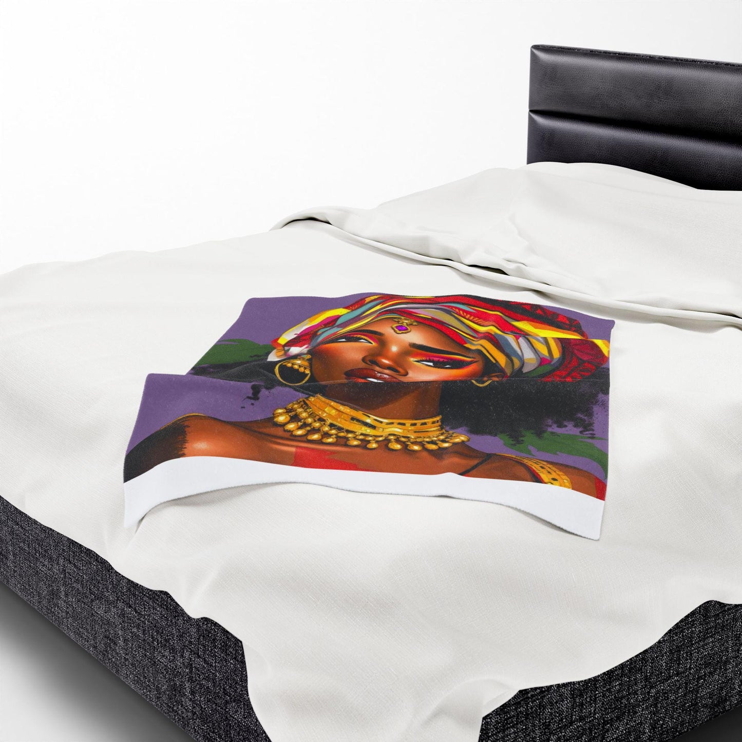 Copy of Bold & Cozy Velveteen Plush Blanket for Home Decor, Gift for Her, Bedroom Comfort, Bohemian Style, Cozy Throw