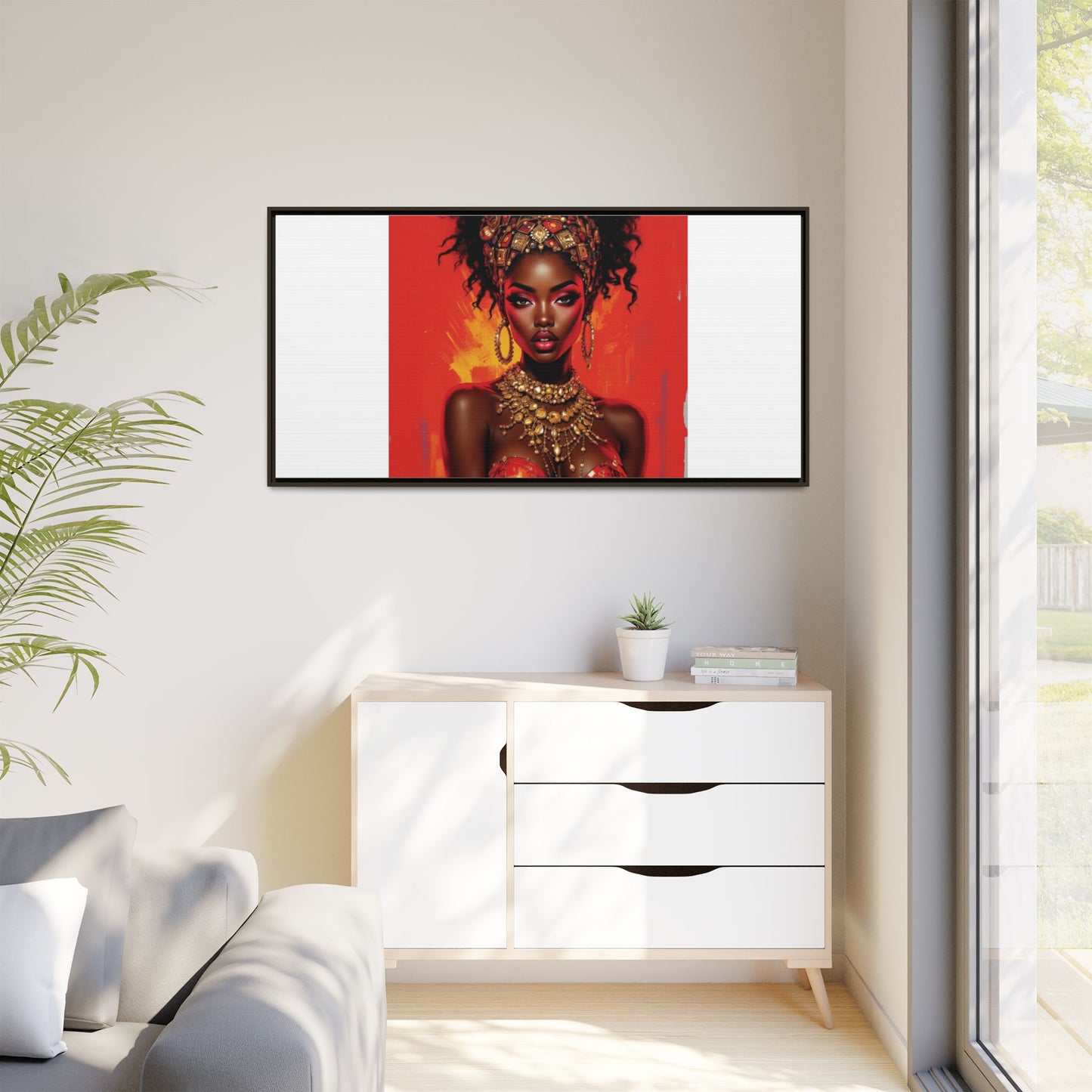 Matte Canvas, Framed (Multi-color)