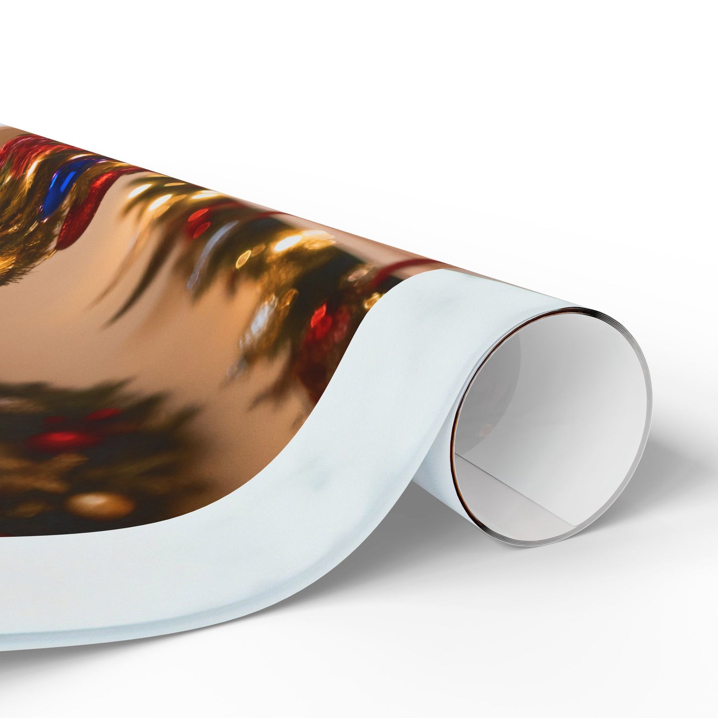 Christmas Tree & Gifts Wrapping Paper — Festive Holiday Gift Wrap