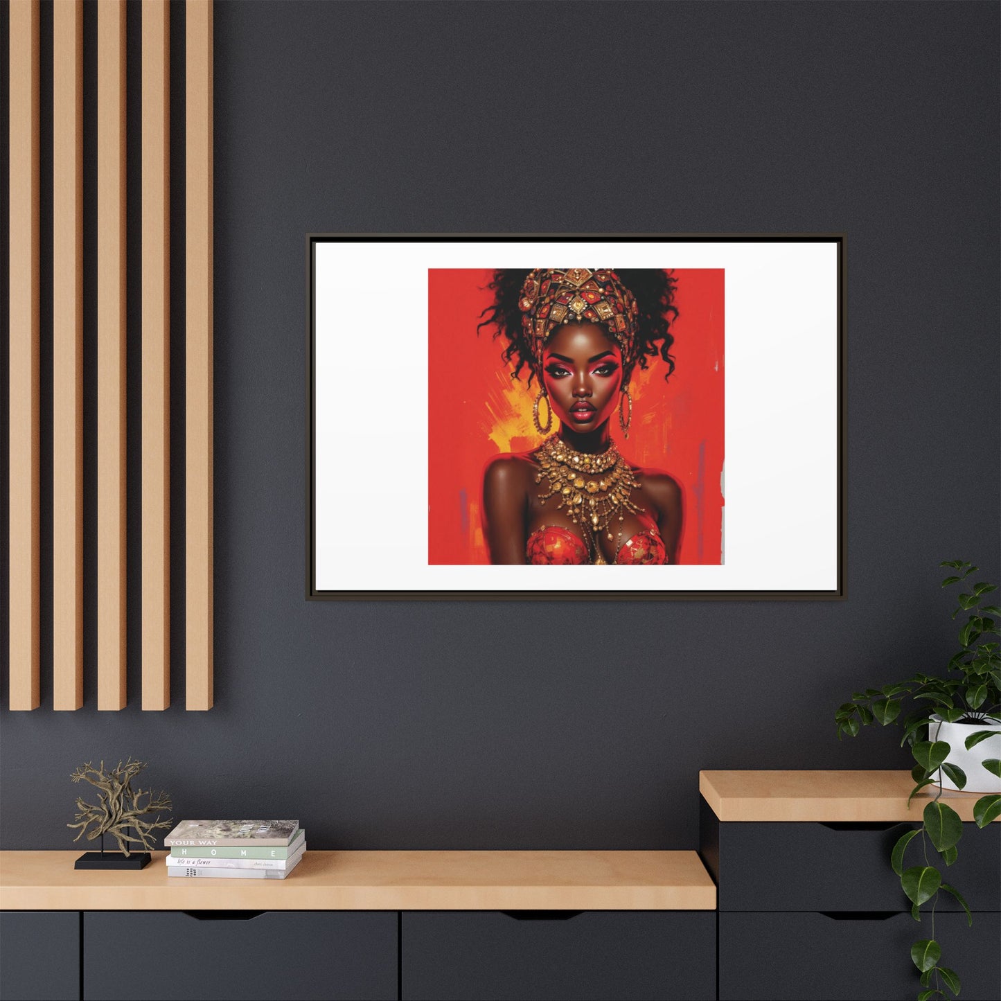 Matte Canvas, Framed (Multi-color)