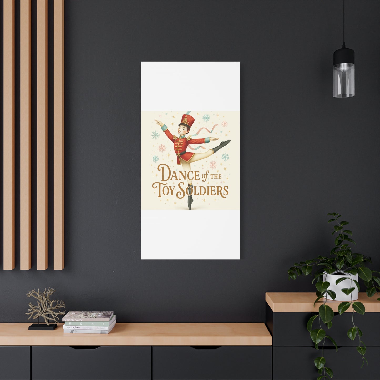 Dance of the Toy Soldiers Canvas Wall Art — Vintage Nutcracker Ballet Print