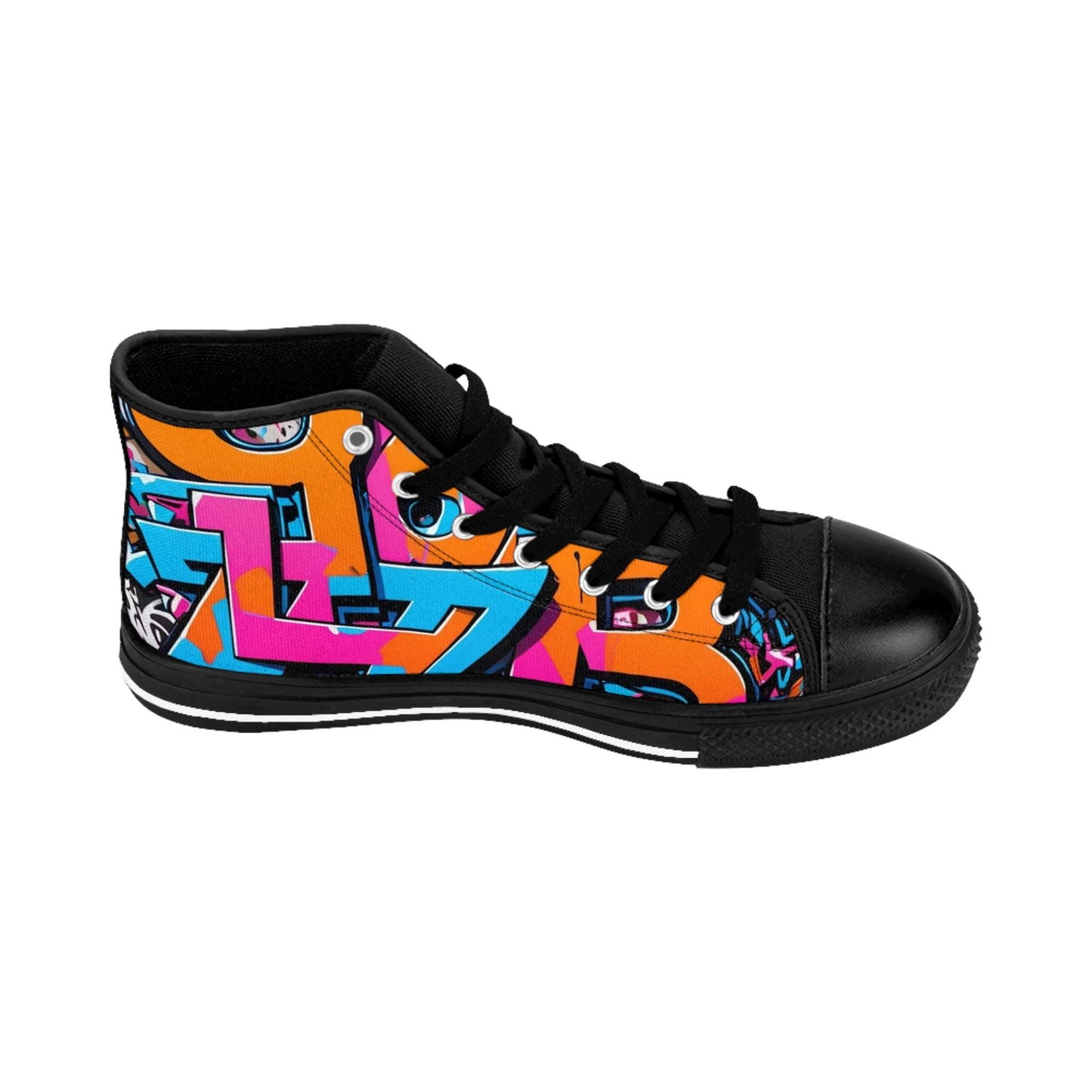 Vibrant High-Top Sneakers: Women's Nylon Canvas Athletic Shoes