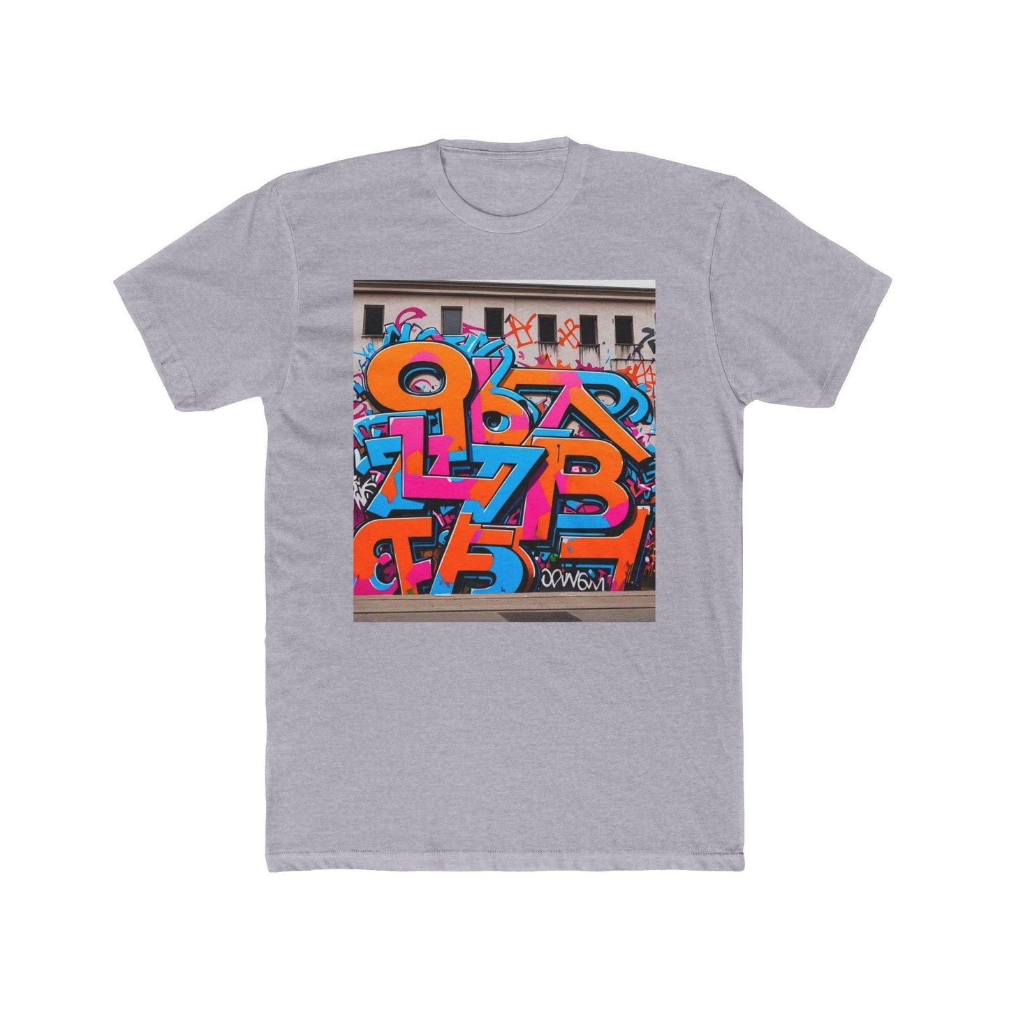 Colorful Graffiti Art Tee: Unisex Cotton Streetwear Shirt