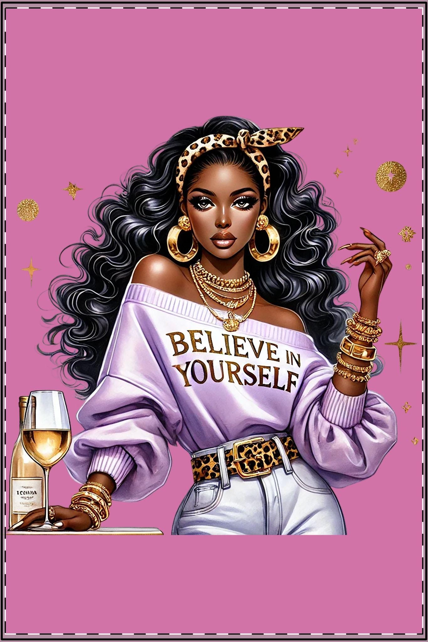 Stylish Satin Poster, Inspirational Wall Art, Home Decor, Gift for Friends, Motivational Quote Art, Self-Care Decor