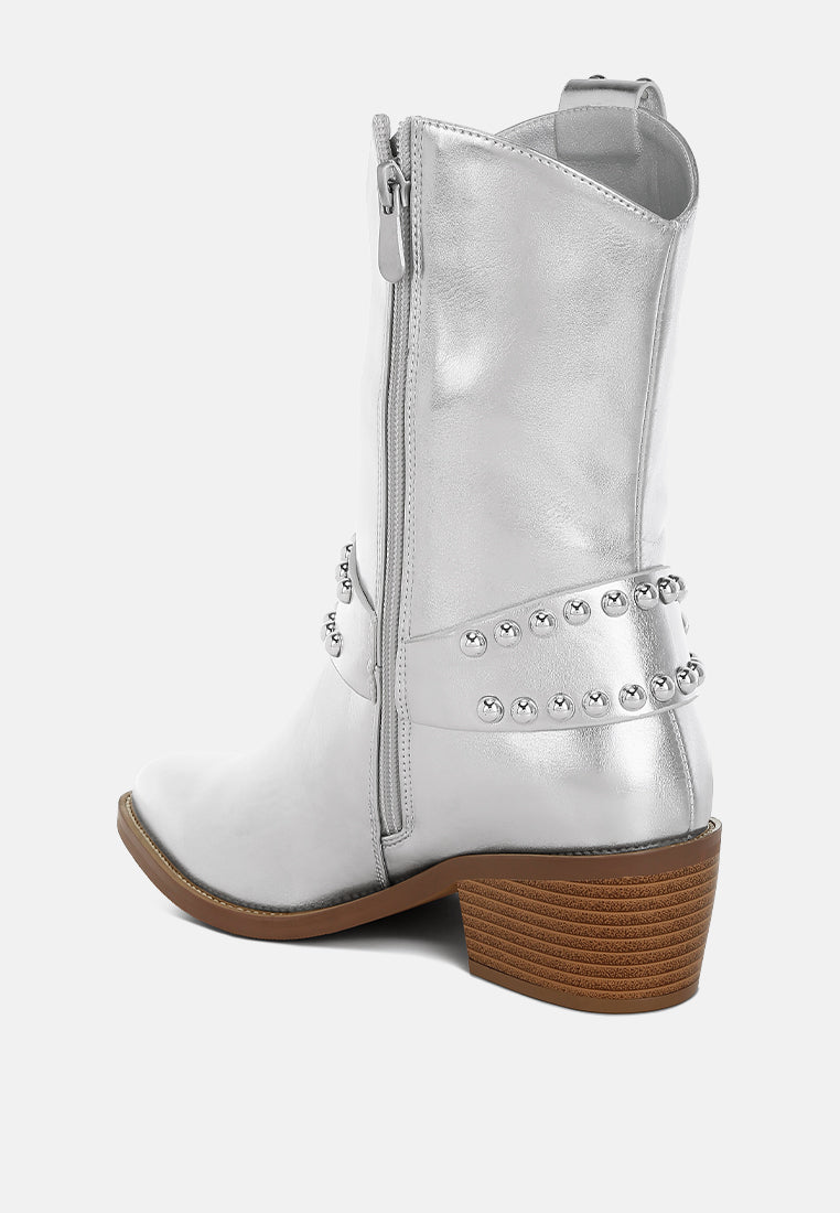 Altair Studded Harness Detail Boots-2