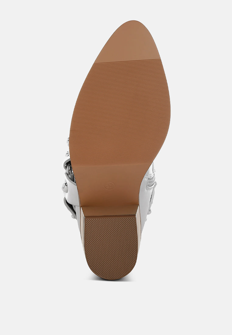 Altair Studded Harness Detail Boots-4