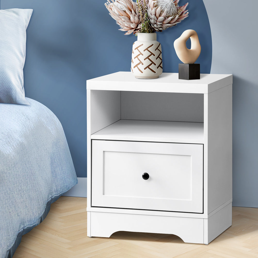 NNEED Bedside Tables Hamptons Furniture White
