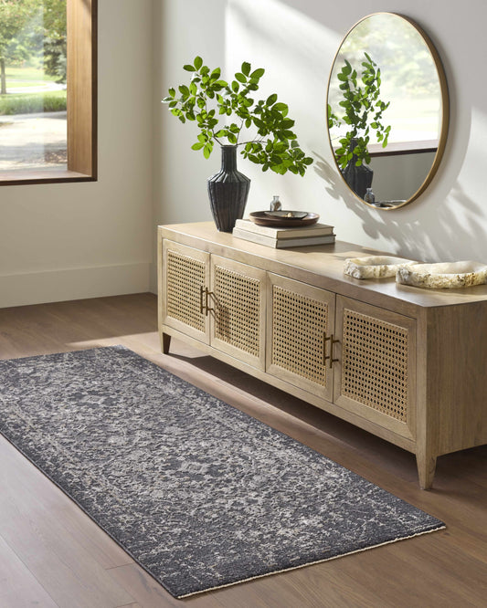 Corina Black Area Rug