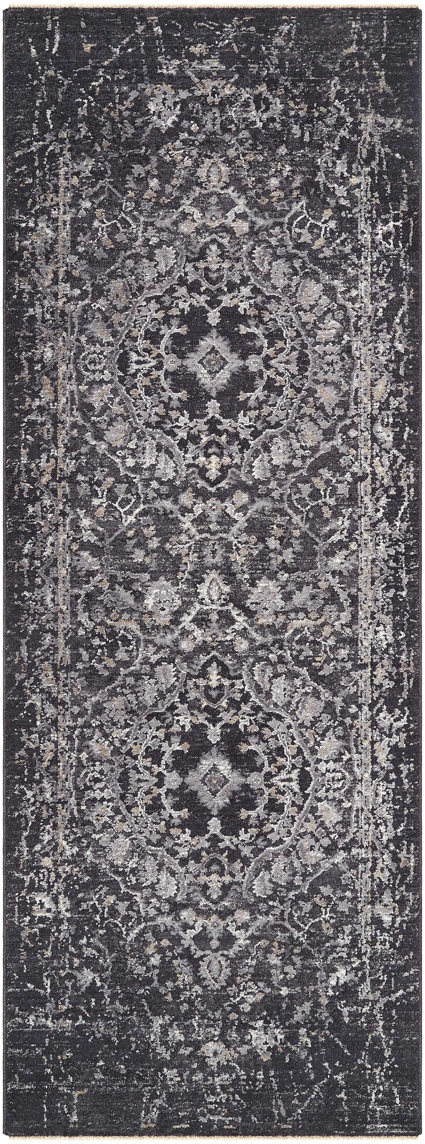 Corina Black Area Rug