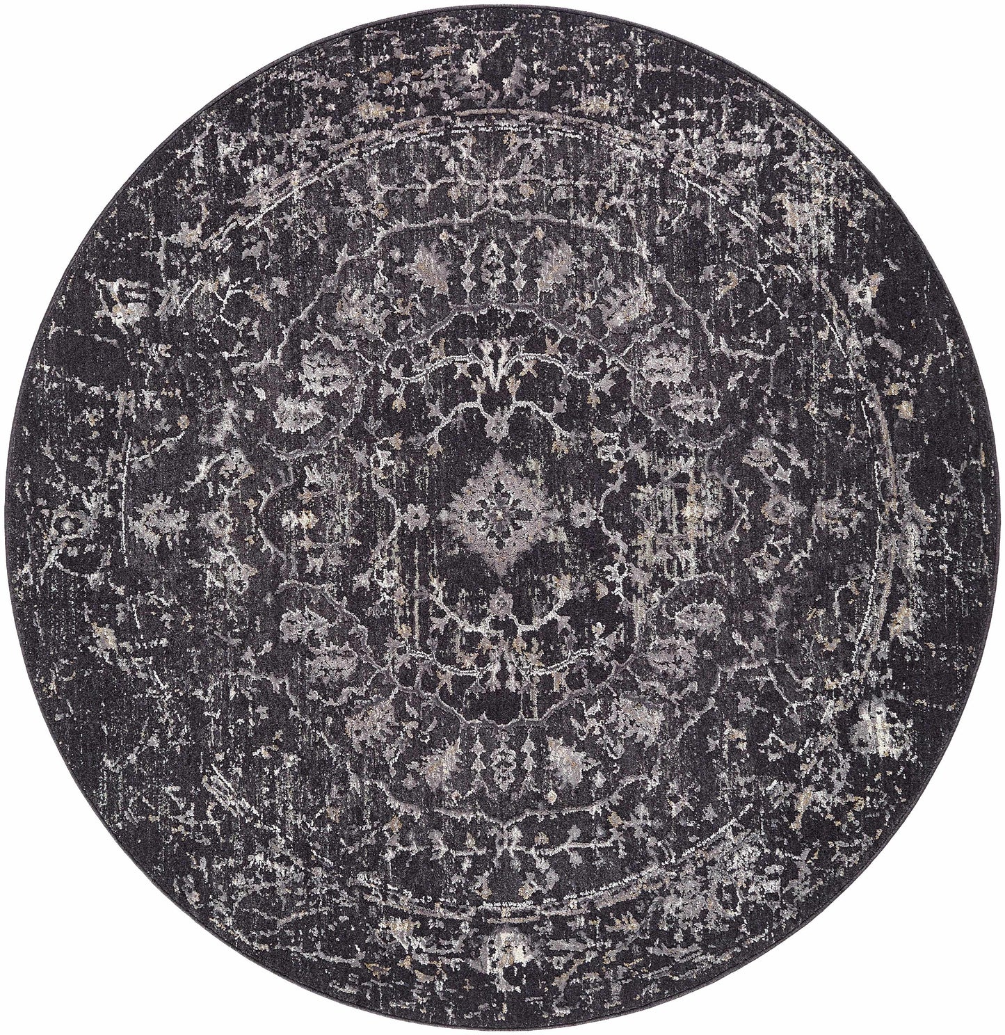 Corina Black Area Rug