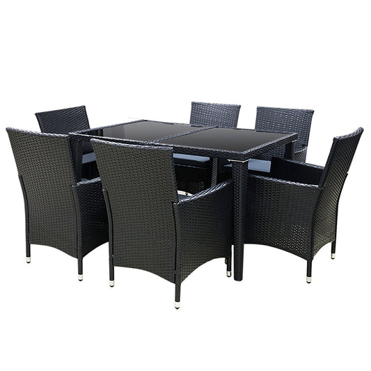 NNEDSZ Outdoor Furniture 7pcs Dining Set