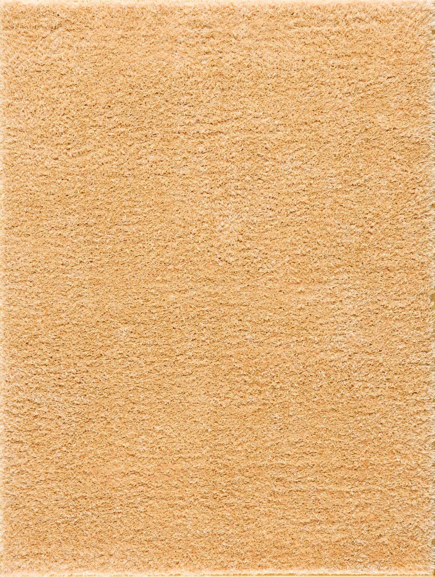 Faina Solid Gold Shag Washable Area Rug - Clearance