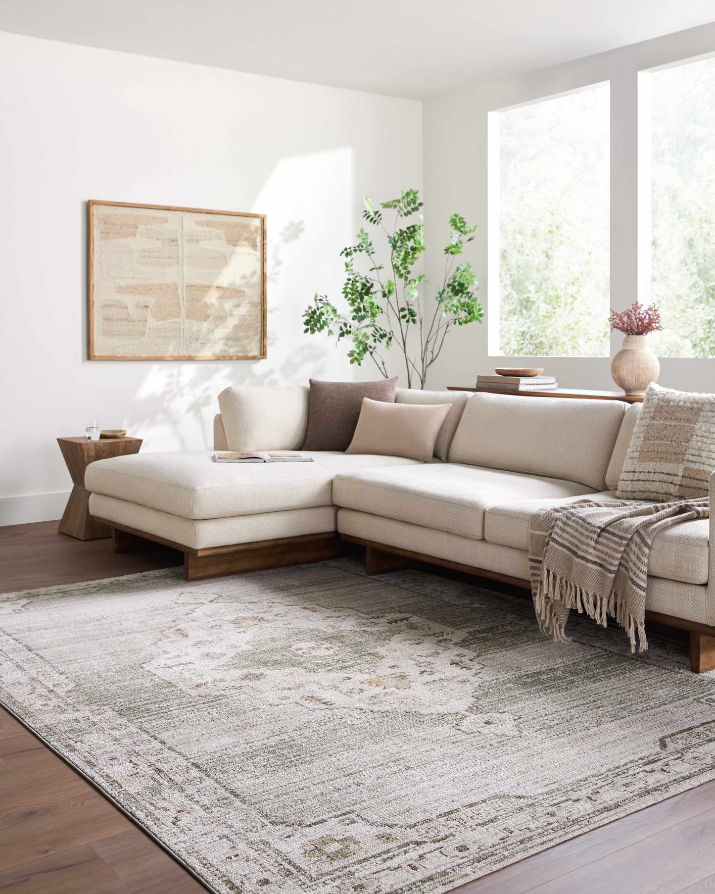 Havard Olive Area Rug