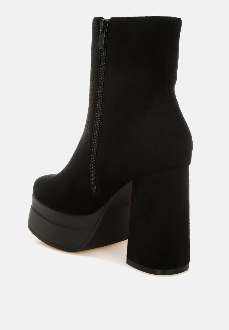 Maltese Soft Microfiber Block Heel Boots