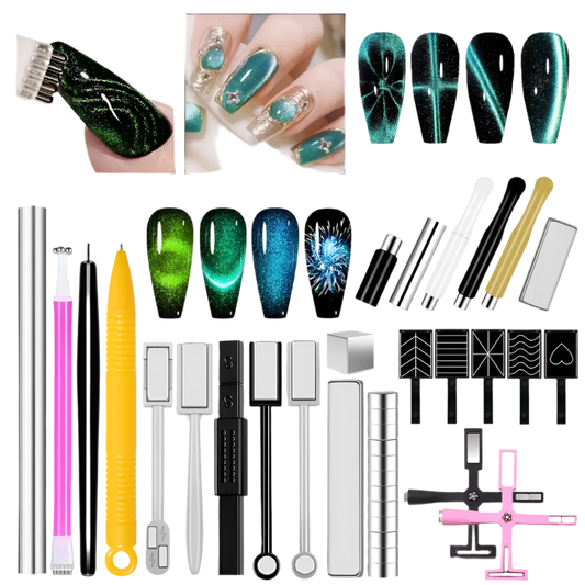 25 PCS NAIL ART CAT EYE DESING MAGNET SET #01-0