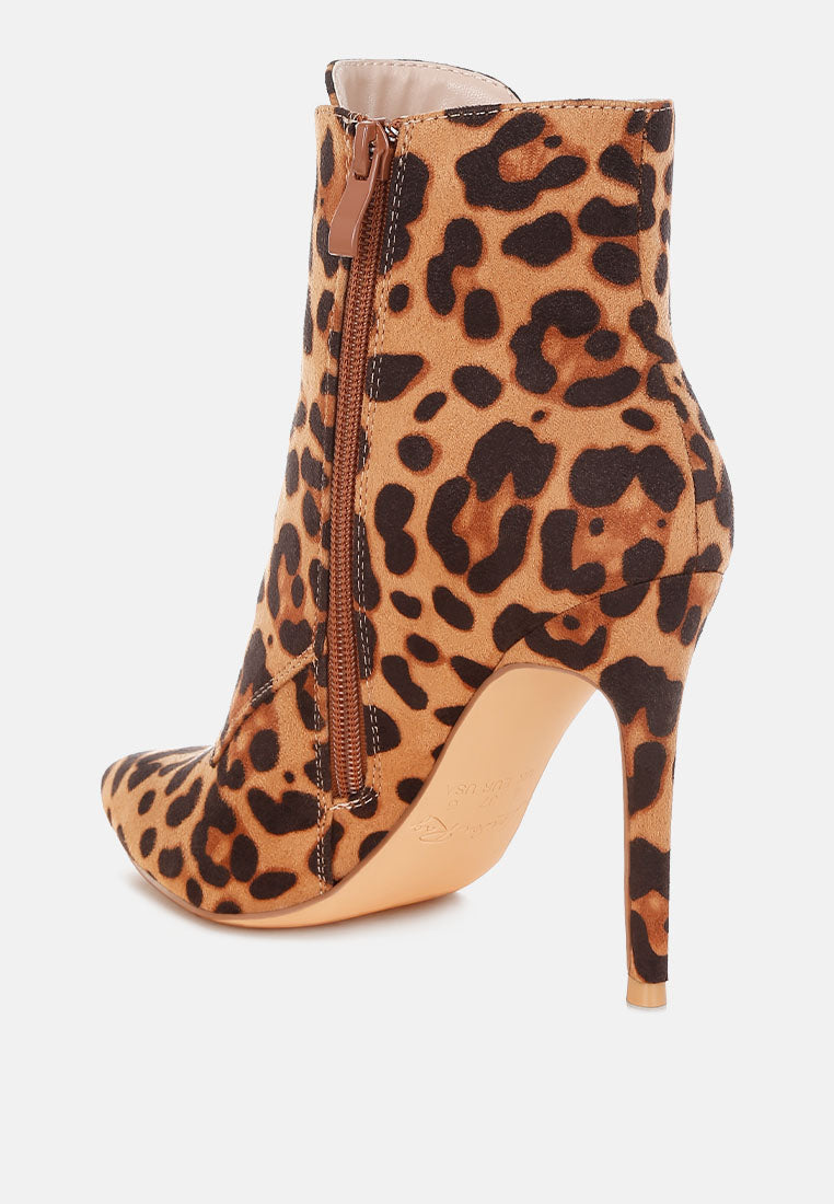 Nesta Leopard Stiletto Heel Lace Up Boots-3