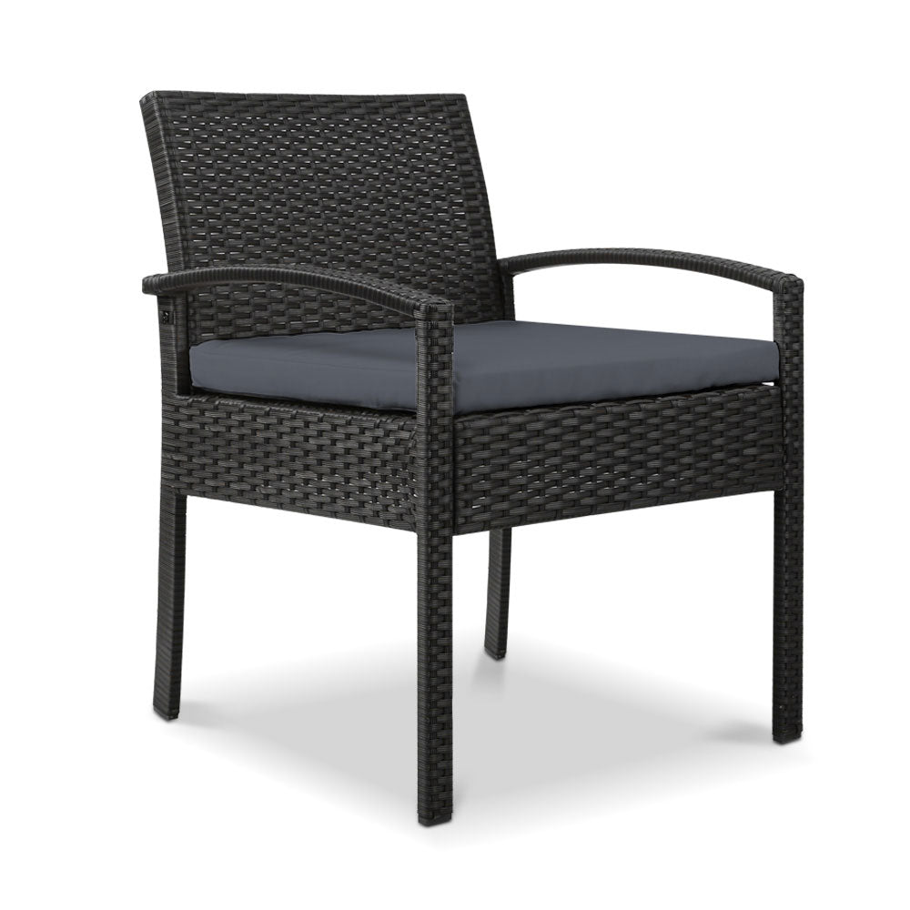 NNEDSZ Furniture Bistro Wicker Chair Black