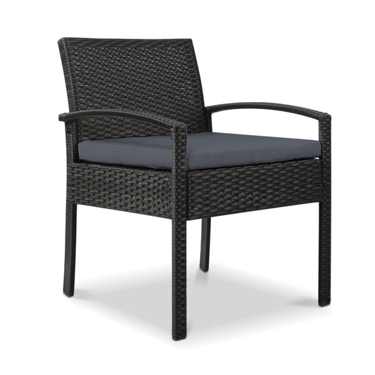 NNEDSZ Furniture Bistro Wicker Chair Black