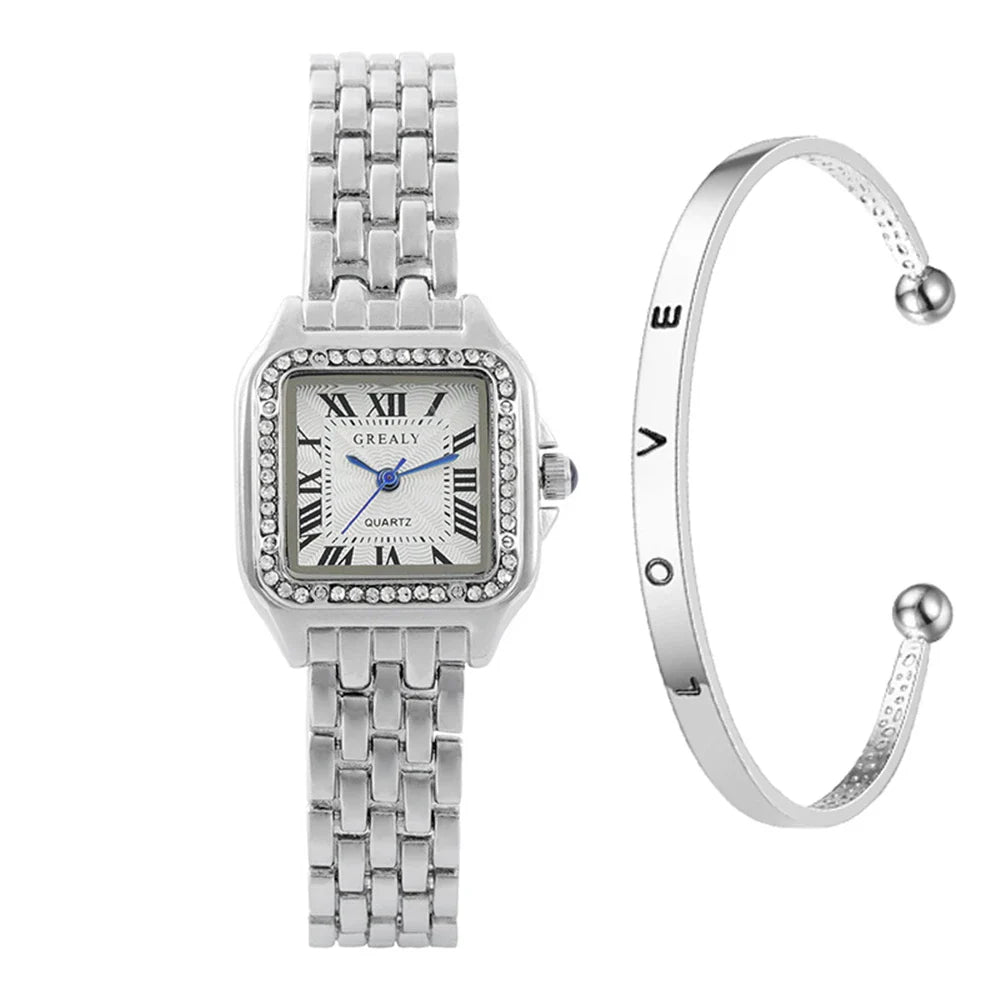Women’s Luxury Roman Numerals Square Watch