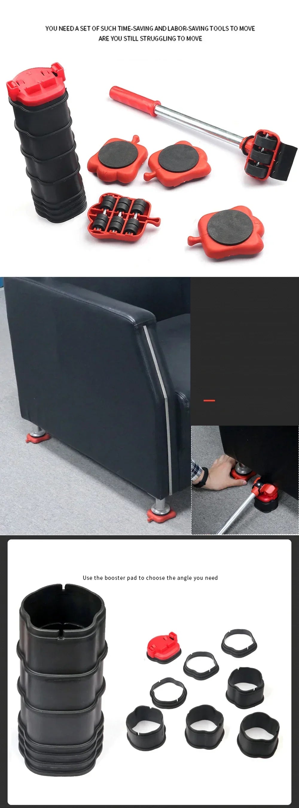 NNEOBA Heavy Duty Furniture Lifter Set