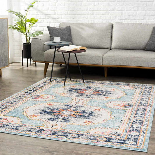 Tigried Turquoise 2308 Area Rug - Clearance-0