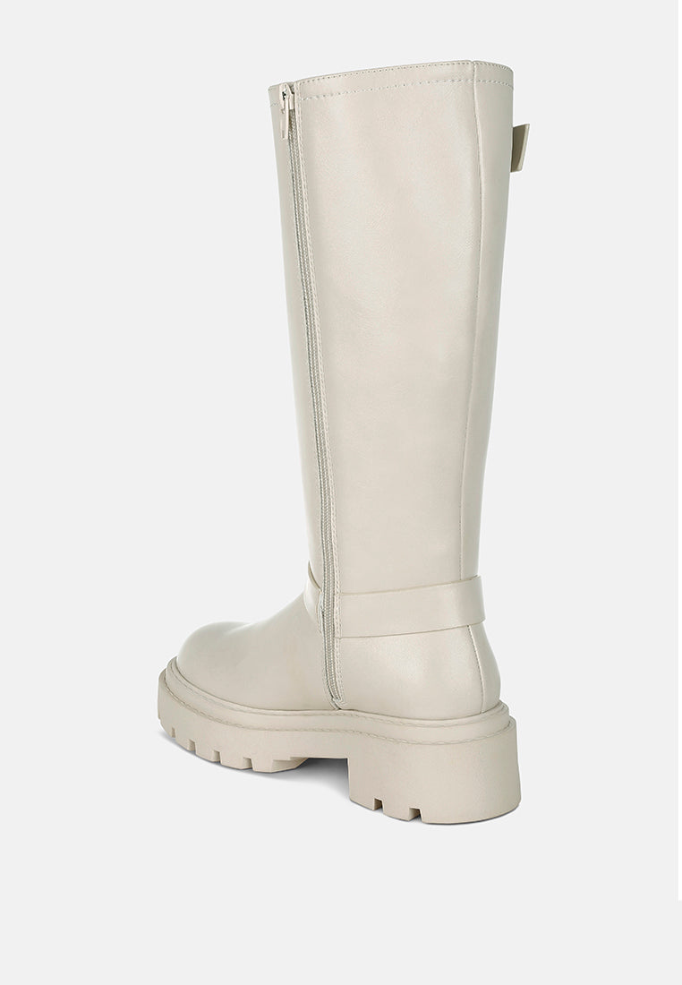 Taimen Harnes Detail Long Boots