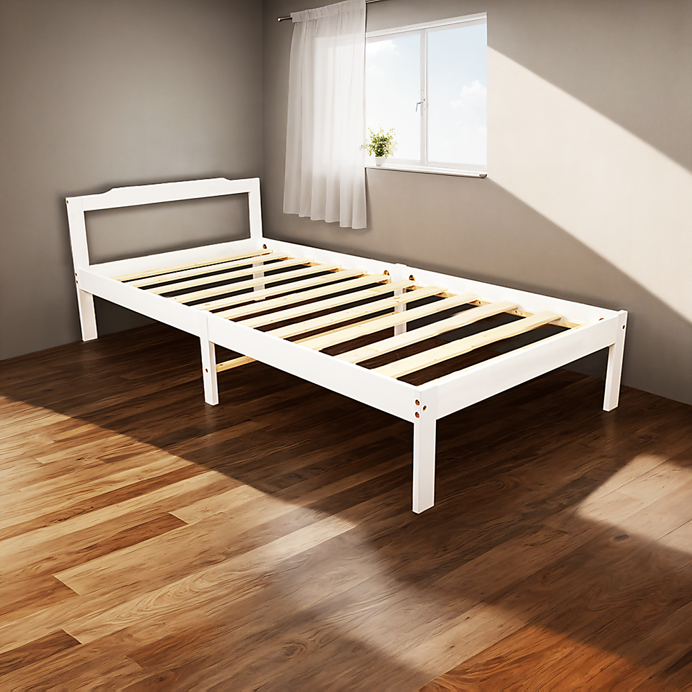 NNEDSZ Natural Wooden Bed Frame Home Furniture