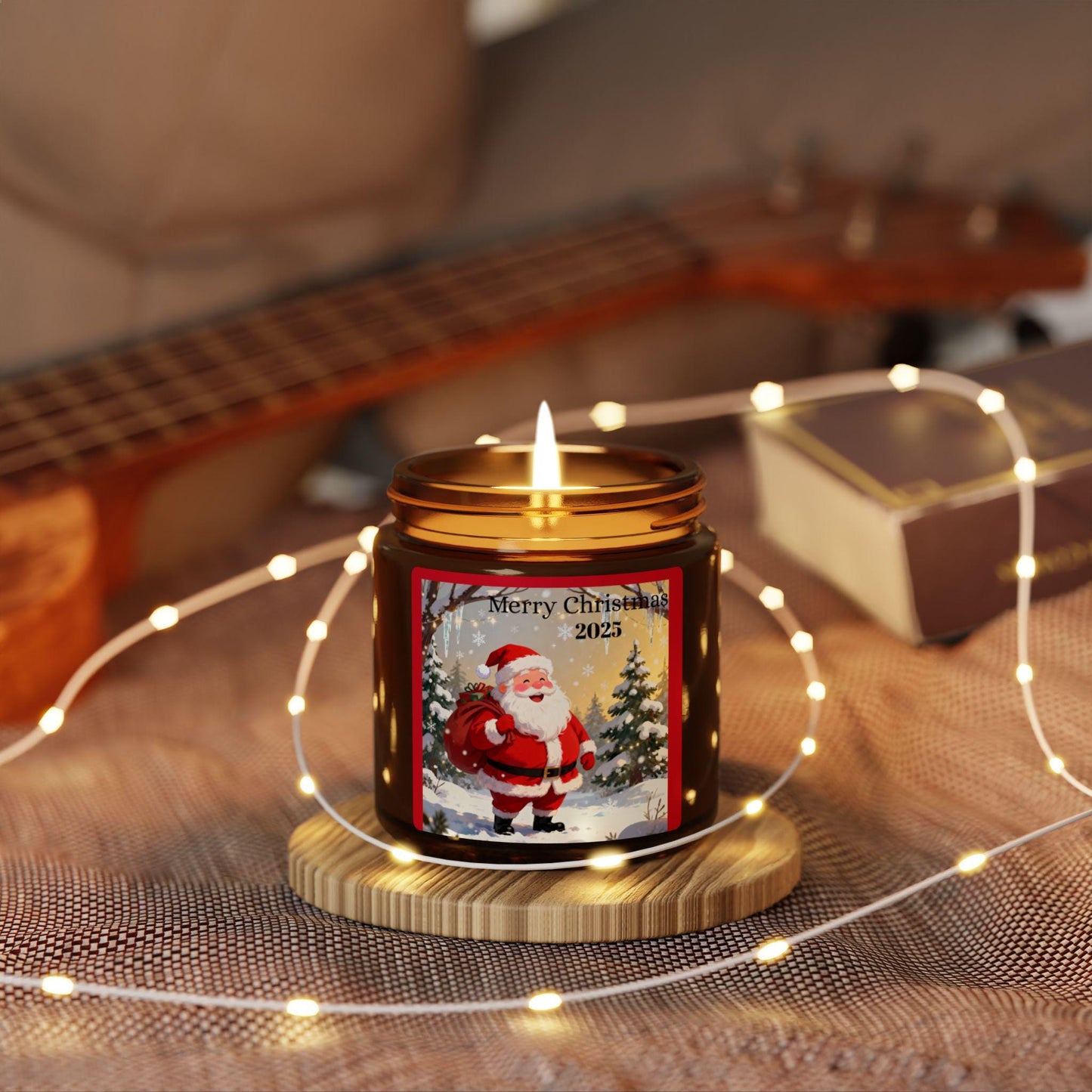 Christmas Scented Soy Candle, Holiday Decor, Gift for Her, Festive Home Fragrance, Merry Christmas 2023