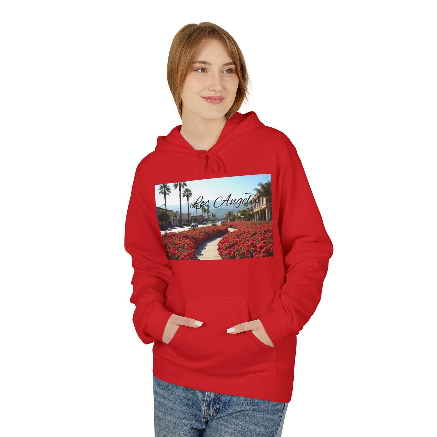 California Vibes Fleece Hoodie, Unisex Hoodie, Summer Apparel, Travel Souvenir, Gift for Her, Casual Wear, Relaxed Style