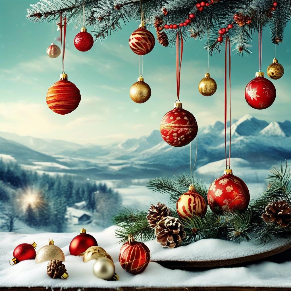 Downloadable Christmas Art for Christmas cards and Christmas decorations 3JGP