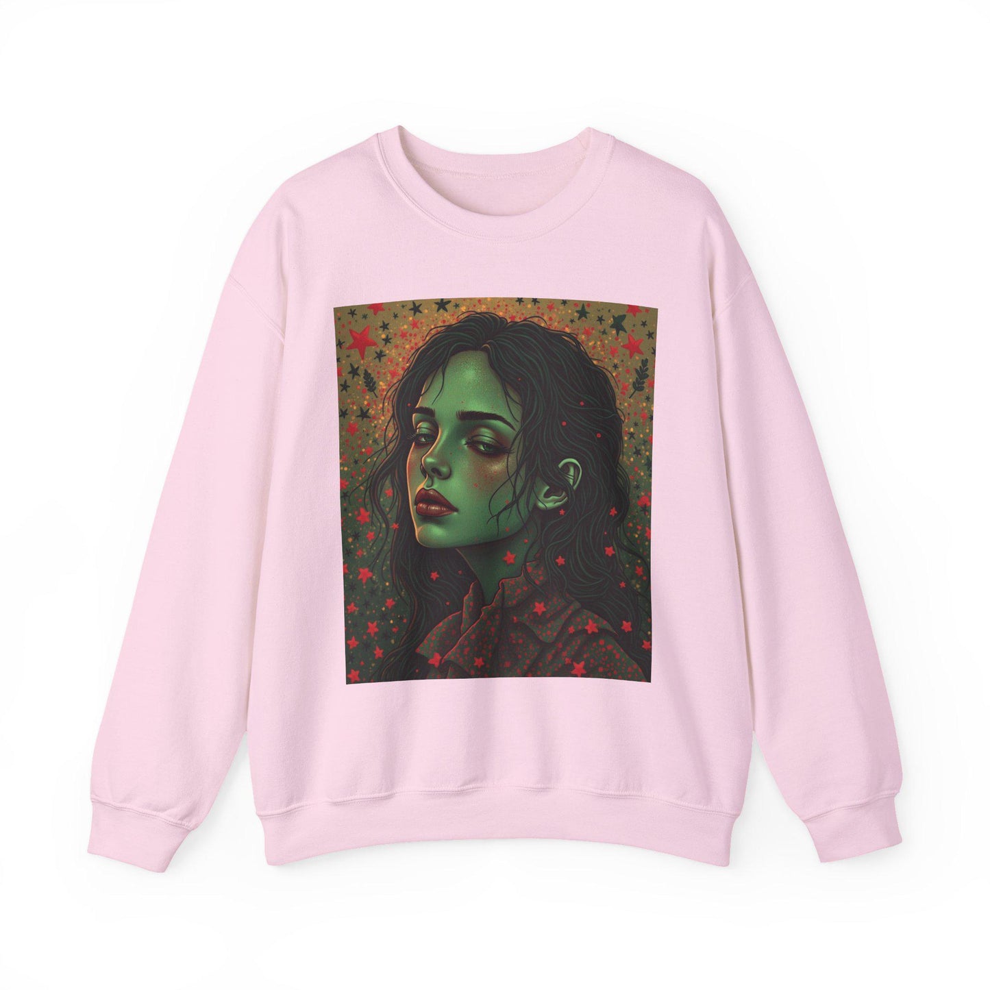 Aesthetic Portrait Sweatshirt, Cozy Unisex Crewneck, Everyday Fashion, Unique Gift, Seasonal Layering, Trendy Style