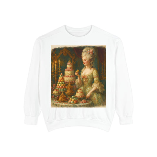Marie Antoinette Pastry Still Life Sweatshirt | Rococo Cake Painting