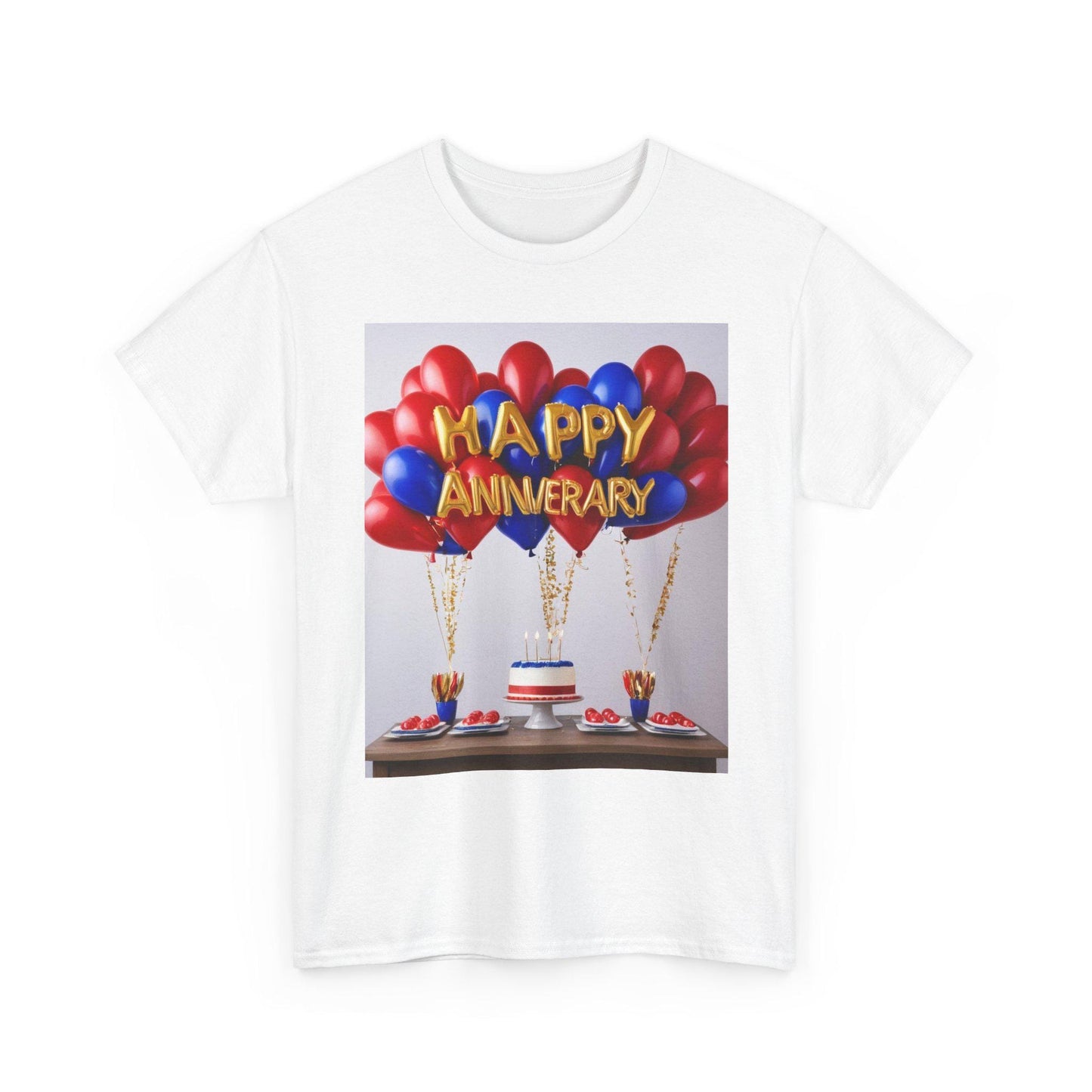 Happy Anniversary Balloon T-Shirt: Celebration Outfit