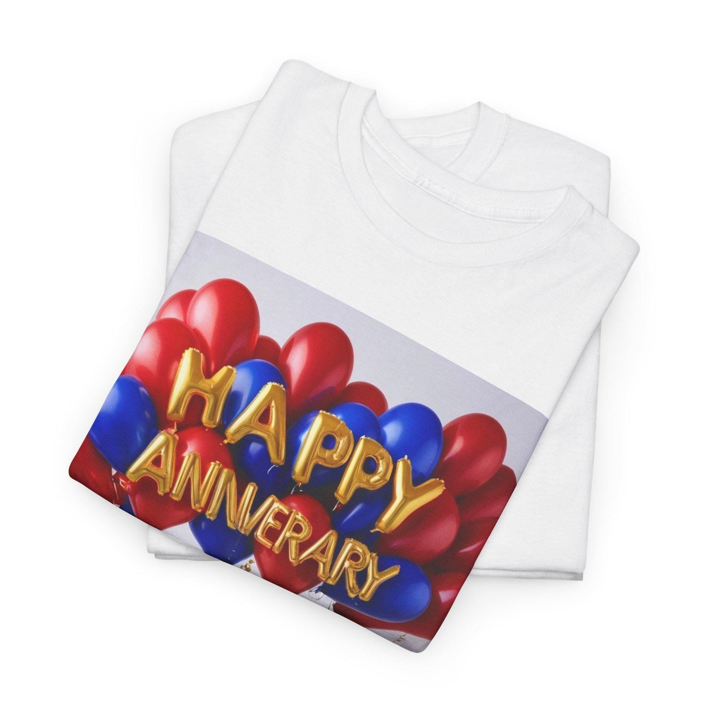 Happy Anniversary Balloon T-Shirt: Celebration Outfit