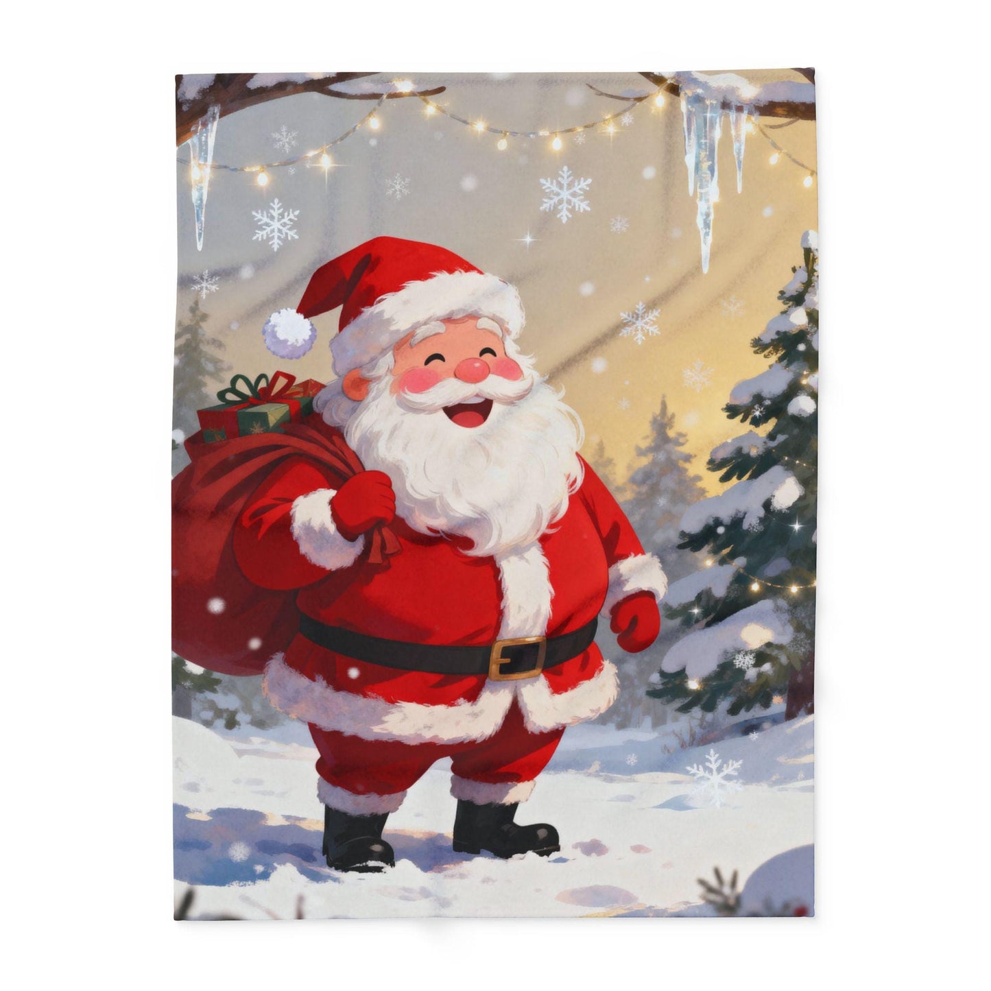 Cozy Christmas Fleece Blanket featuring Santa - Perfect Holiday Gift for Kids, Warm Home Decor, Winter Snuggles, Festive Couch [...]