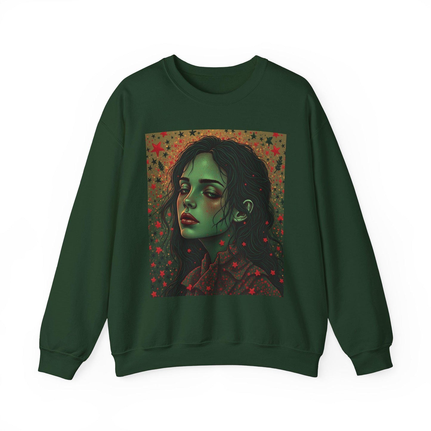 Aesthetic Portrait Sweatshirt, Cozy Unisex Crewneck, Everyday Fashion, Unique Gift, Seasonal Layering, Trendy Style